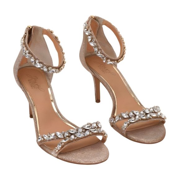 Jewel Badgley Mischka Womens Caroline Heeled Sandal, Size 7.5 - Picture 1 of 5